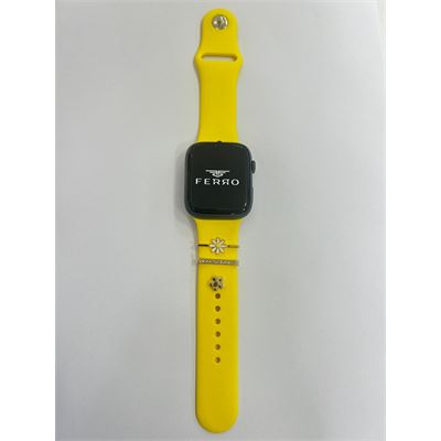 Ferro Watch 6-7-8-9 Serisi Sarı Silikon Kordon 42/44 mm HSK001-85
